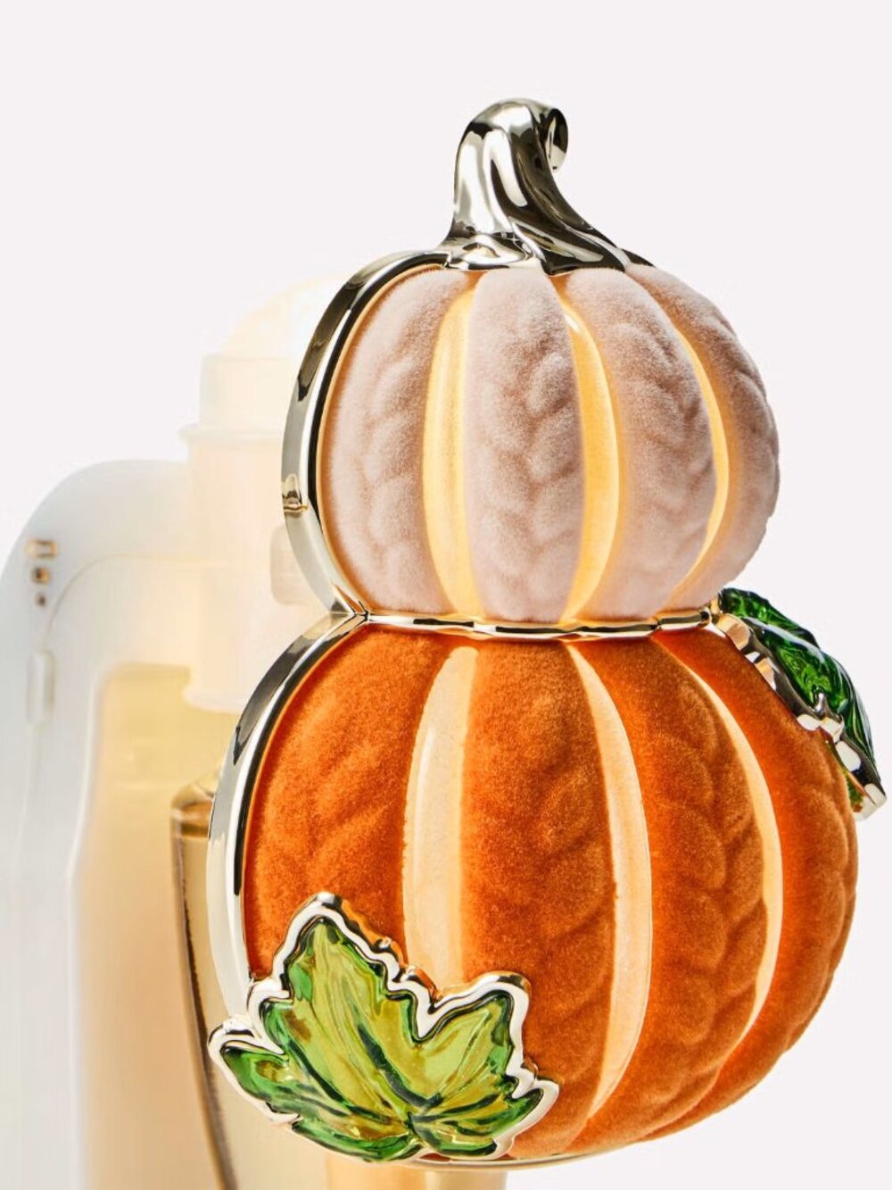 "Bath and Body Works" Knit Pumpkin Stack Scent Control™ Nightlight NWT